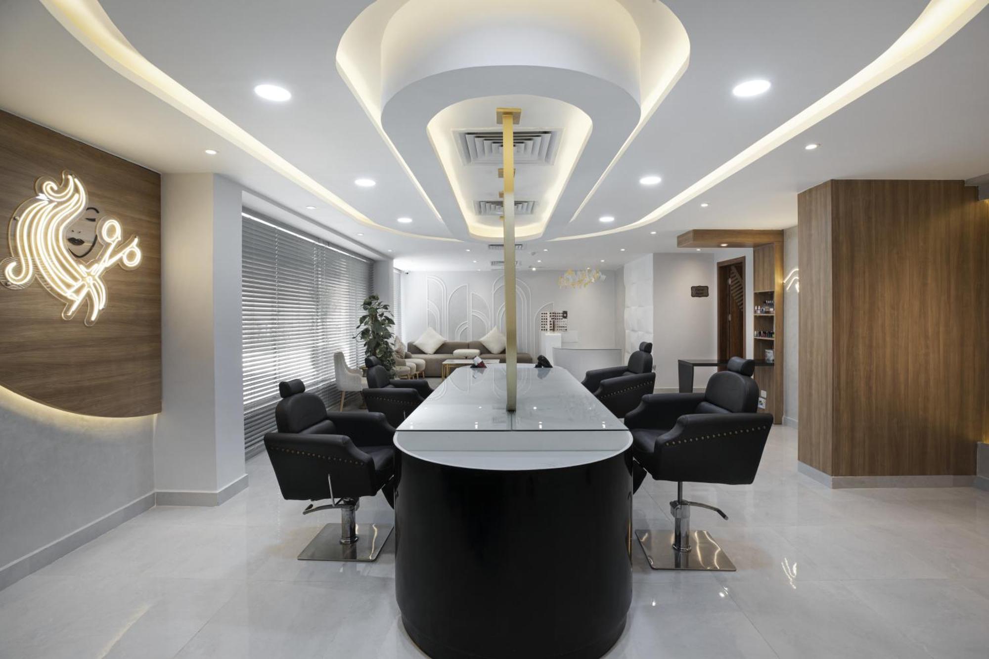 The V Luxury Resort Sahl Hasheesh Hurghada Exterior photo The interior of a salon in India